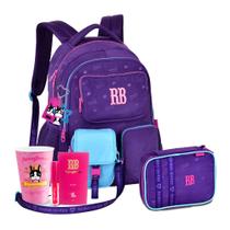 Kit Mochila Bolsinha Removível Rebecca Bonbon Estojo Box RB