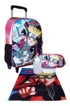 Kit Mochila Boruto Naruto Rodinhas Infantil Masculina Grande