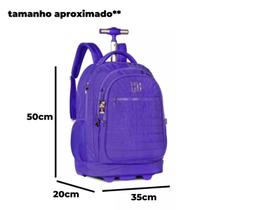 Kit mochila c/ carrinho + lancheira rebecca bonbon rb2421