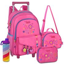 Kit Mochila Cacau Haxkar YouTube Lancheira Estojo Infantil