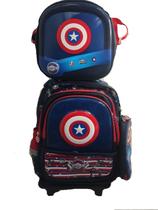Kit mochila capitao america 43cm jq28490