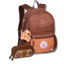 Kit Mochila Capivara de Costas Estojo Duplo Meninas Juvenil Kit Mochila Capivara de Costas Estojo Duplo Meninas Juvenil