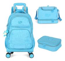 Kit Mochila Carrinho 360 Crinkle Up4you Feminino Haste Dupla Kit Mochila Carrinho 360 Crinkle Up4you Feminino Haste Dupla
