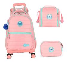 Kit Mochila Carrinho 360 Haste Dupla Porta Notebook Stitch Kit Mochila Carrinho 360 Haste Dupla Porta Notebook Stitch