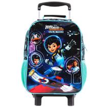Kit Mochila Carrinho Astronauta Miles + Lancheira Dermiwil