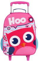 Kit Mochila Carrinho Coruja Hoo+ Lancheira + EStojo Dermiwil