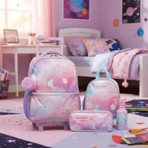 Kit Mochila Carrinho Lancheira Estojo Garrafa Lilica Lumina - Lilica Ripilica Kit Mochila Carrinho Lancheira Estojo Garrafa Lilica Lumina - Lilica Ripilica