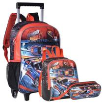 Kit mochila carrinho, lancheira térmica e estojo Fast Machine 16" - CLIO STYLE Kit mochila carrinho, lancheira térmica e estojo Fast Machine 16" - CLIO STYLE