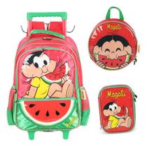 Kit Mochila Carrinho Original Turma Da Mônica Magali