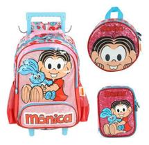 Kit Mochila Carrinho Turma Da Mônica Magali
