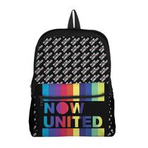 Kit Mochila com Bolso e Estojo Escolar Avulsa Juvenil Grupo Musical Mundial