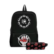 Kit Mochila com Bolso e Estojo Infantil Naruto Menina e Menino Kit Mochila com Bolso e Estojo Infantil Naruto Menina e Menino