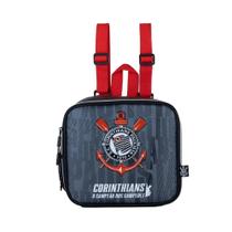 Kit Mochila Com Carrinho Lancheira Térmica e Estojo Duplo Corinthians Timão Kit Mochila Com Carrinho Lancheira Térmica e Estojo Duplo Corinthians Timão