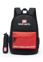 Kit Mochila com Estojo Ecko Masculina Escolar Faculdade Reforçada