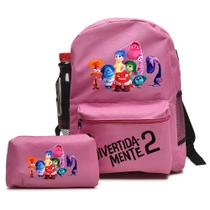 Kit Mochila Com Estojo Escolar Divertidamente 2 O Filme Material Reforçado