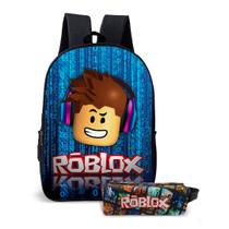 Kit Mochila com Estojo Escolar Infantil do Roblox Menino e Menina - Use Thuco
