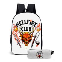 Kit Mochila com Estojo Escolar Juvenil da Série Stranger Things