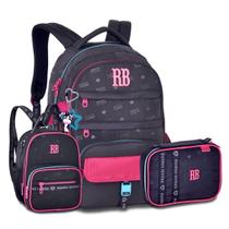 Kit Mochila com Lancheira 2 em 1 e Estojo Box Rebecca Bonbon