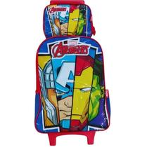 KIT MOCHILA COM LANCHEIRA DOS VINGADORES INFANTIL Vermelho