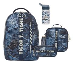 Kit Mochila Com Lancheira Estojo E Garrafa Tigor Street 2026