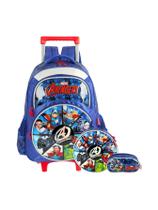 Kit Mochila Com Rodas+Lancheira+Estojo Avengers - ul