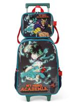 Kit Mochila com Rodas + Lancheira Térmica My Hero Academia - Luxcel