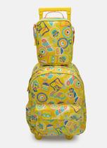 Kit Mochila Com Rodinha E Lancheira Térmica Minions Puket
