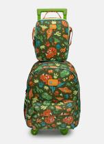 Kit Mochila com Rodinha + Lancheira Dino Trio Puket