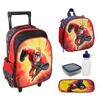 Kit Mochila com Rodinha Lancheira Estojo Sr. Incrível - Yepp