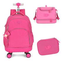 Kit Mochila Com Rodinhas Duplas 360 Crinkle Tactel Up4You Kit Mochila Com Rodinhas Duplas 360 Crinkle Tactel Up4You