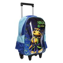 Kit Mochila Com Rodinhas E Lancheira + Estojo Ninja Jungle Kit Mochila Com Rodinhas E Lancheira + Estojo Ninja Jungle