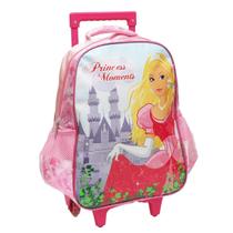 Kit Mochila Com Rodinhas E Lancheira + Estojo Princess