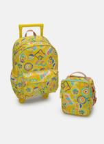 Kit Mochila com Rodinhas + Lancheira Minions Puket