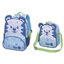 Kit Mochila Costa e Lancheira Térmica Tigor T Tigre Little BB Pacific