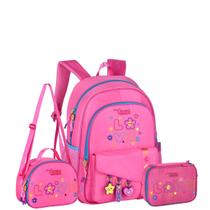 Kit Mochila Costa Estojo Box Lancheira Youtuber Cacau Haxkar