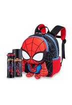 Kit Mochila Costa Garrafa Homem Aranha Reforçada Escolar Marvel Kit Mochila Costa Garrafa Homem Aranha Reforçada Escolar Marvel