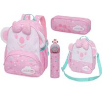 Kit Mochila Costa Lancheira Garrafa Térmica Estojo Lilica Ripilica Happy Sky Pacific Kit Mochila Costa Lancheira Garrafa Térmica Estojo Lilica Ripilica Happy Sky Pacific