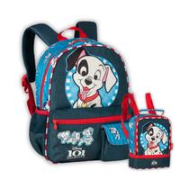 Kit Mochila Costas 101 Dálmatas Lancheira Térmica Bolsinha