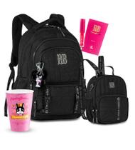 Kit Mochila Costas Acolchoadas Lancheira Térmica Feminina RB