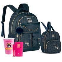 Kit Mochila Costas Adolescente Rebecca Bonbon Escolar Estojo