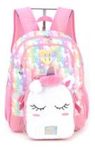 Kit Mochila Costas C/ Lancheira Up4you Panda Unicórnio