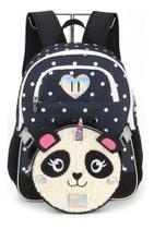 Kit Mochila Costas C/ Lancheira Up4you Panda Unicórnio Kit Mochila Costas C/ Lancheira Up4you Panda Unicórnio