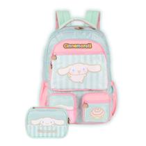 Kit Mochila Costas Cinnamoroll Meninas Hello Kitty E Estojo