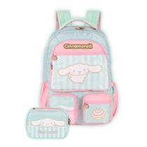 Kit Mochila Costas Cinnamoroll Meninas Hello Kitty E Estojo