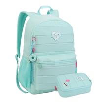 Kit Mochila Costas Color Up Meninas Com Estojo Box Juvenil Cor:Acqua