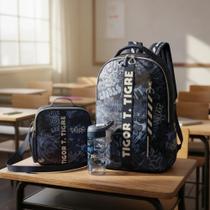 Kit Mochila Costas com Lancheira e Garrafa Tigor Street 2026