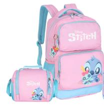 Kit Mochila Costas e Lancheira Infantil Lilo & Stitch Oficial Novidade
