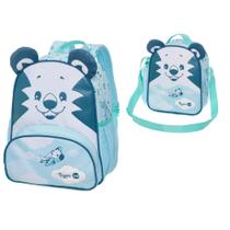 Kit mochila costas e lancheira transversal happy pilot-tigor Kit mochila costas e lancheira transversal happy pilot-tigor