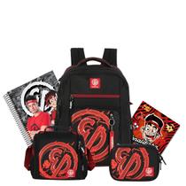 Kit Mochila Costas Enaldinho Youtuber Lancheira E Estojo Box