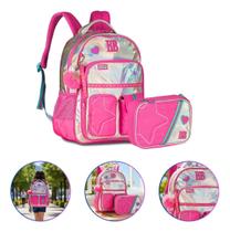 Kit Mochila Costas Escolar Rebecca Bonbon Holográfica Shine Com Estojo 2026